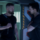 Amos and Holden have a friendly chat. Or a confrontation... hard to tell with those two.
